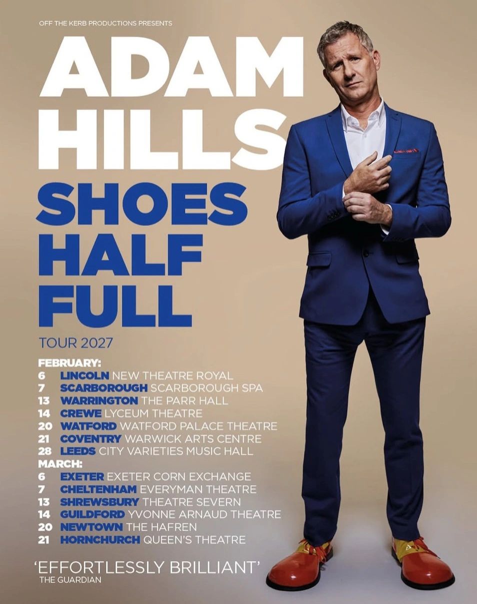 Adam Hills — Shoes Half Full