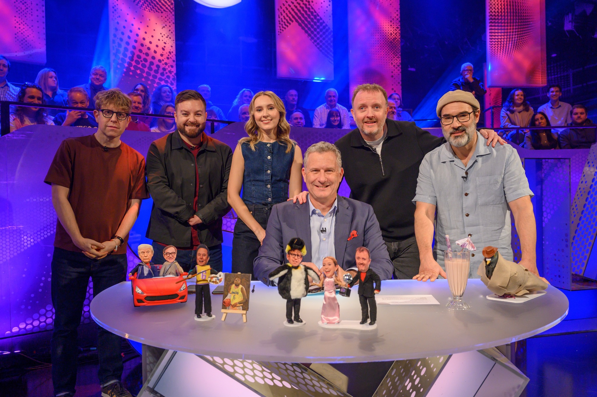 The Last Leg cast and guests on set